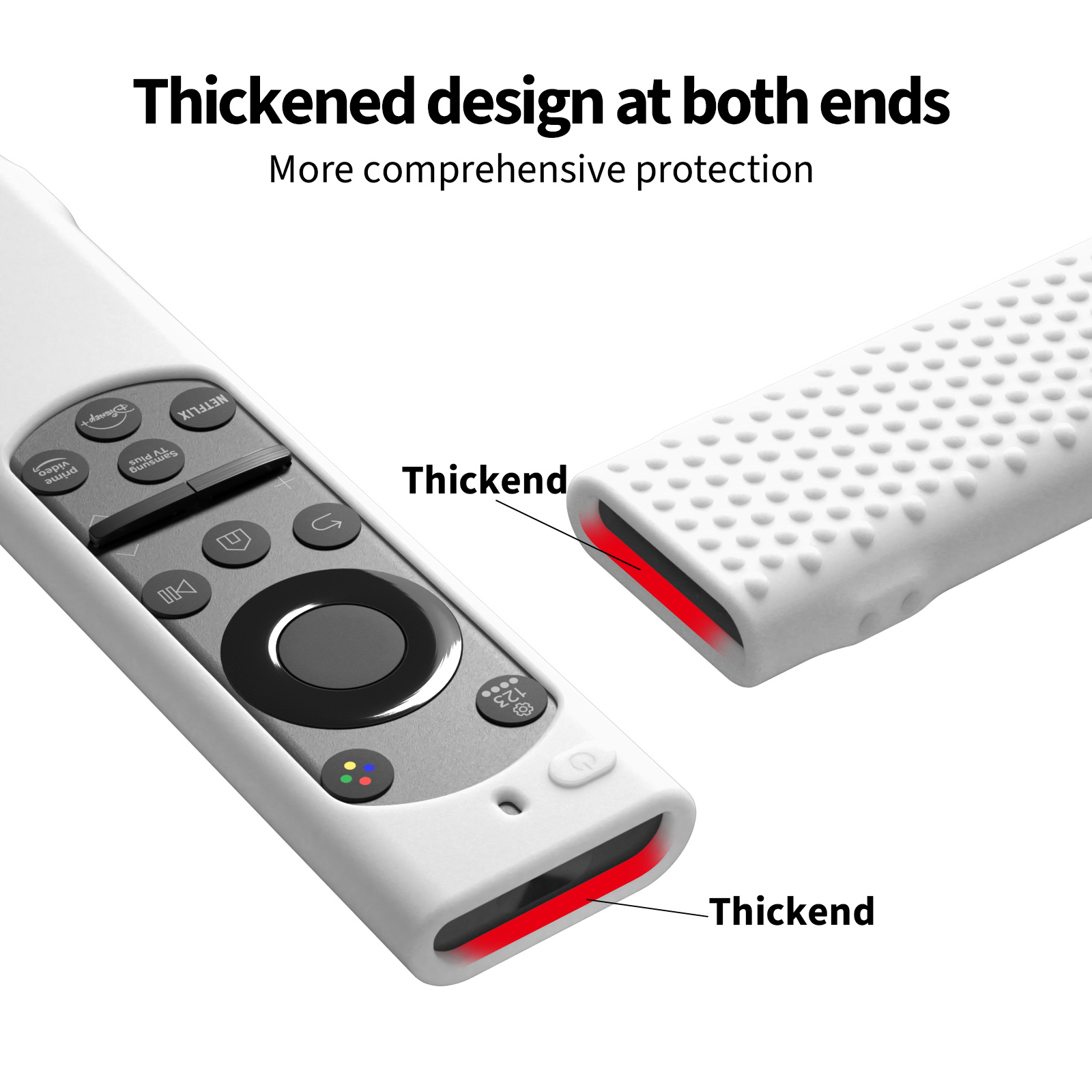 Custodia per telecomando TV per Samsung BN59-01385A/01388A/01388H TM2180E Protezione remota Custodia in silicone antiscivolo antiurto