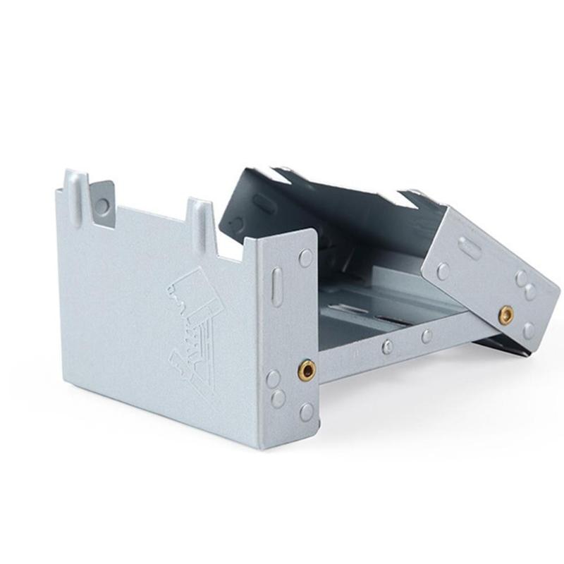 Outdoor Mini Folding Portable Oven Picnic Camping Solid Fuel Alcohol Stove: Default Title