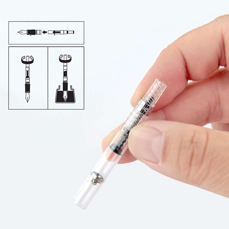 1Pcs Japan PILOT kakuno smile pen FKA-1SR EF / F / M transparent rod limited edition ABS resin material student practice pen