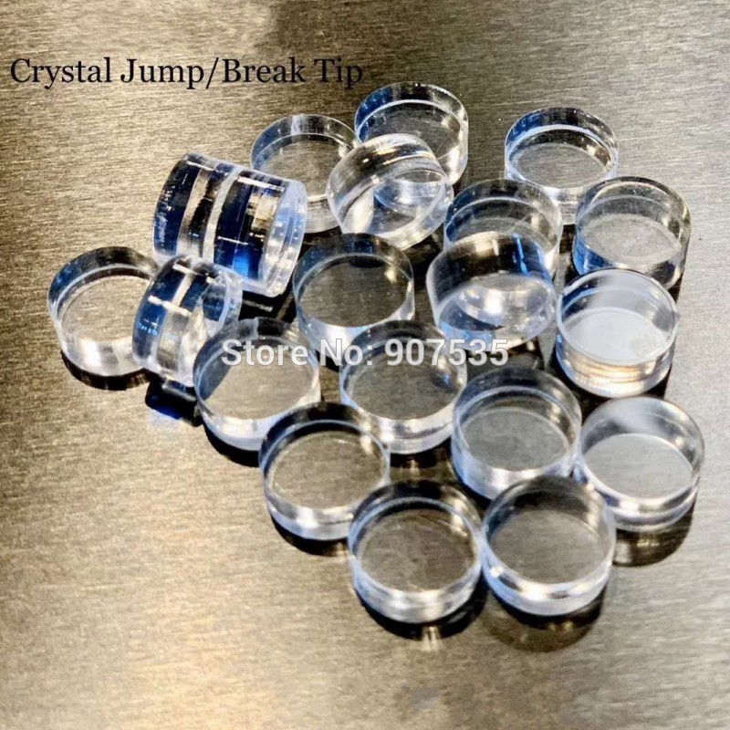 Puntas de cristal para taco de billar, palo de billar de 14,3mm x 7mm, accesorios para billar