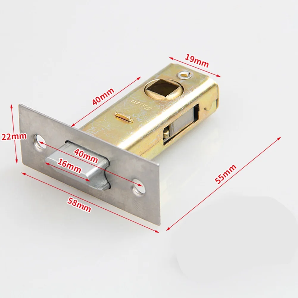 Mortice Door Tubular Latch Internal Bolt Facility Unsprung Catch 30/35/40/ 45mm Zinc Alloy Doors Hardware Locks: Greyish Brown