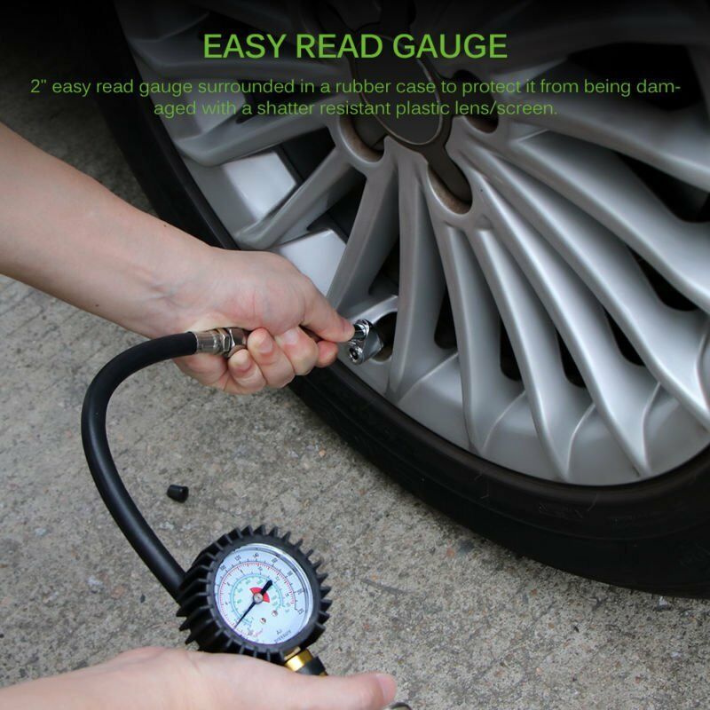 220PSI Car SUV Truck Air Compressor Tyre Inflator Deflator Pump Portable RV Camper Van Tire Pressure Measuring Guage 3in1