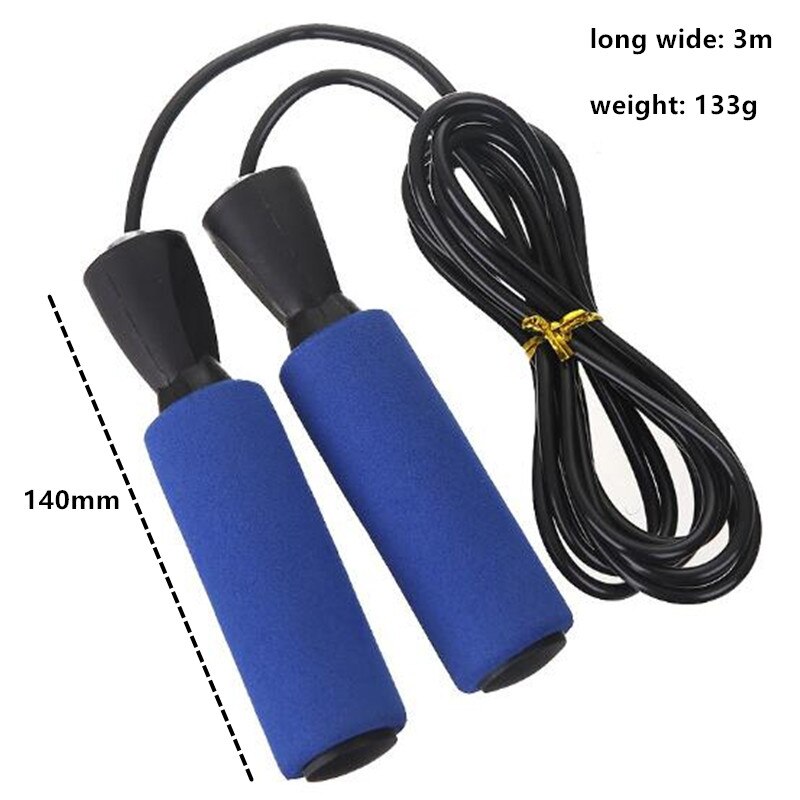 Portable Rope Skipping Fitness Jump Ropes Adjustable Rope Fitness Ball Bearing Jumping Rope Jump Skip Home Fitness Gym Fitness