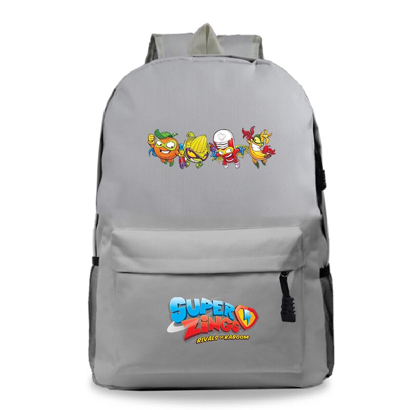 Sac A Dos Bookbag Super Zings Cartoon Rucksack Frauen Schule Taschen für Teenager Mädchen Zurück Pack Lässig Reise Rucksack kinder: 801 10