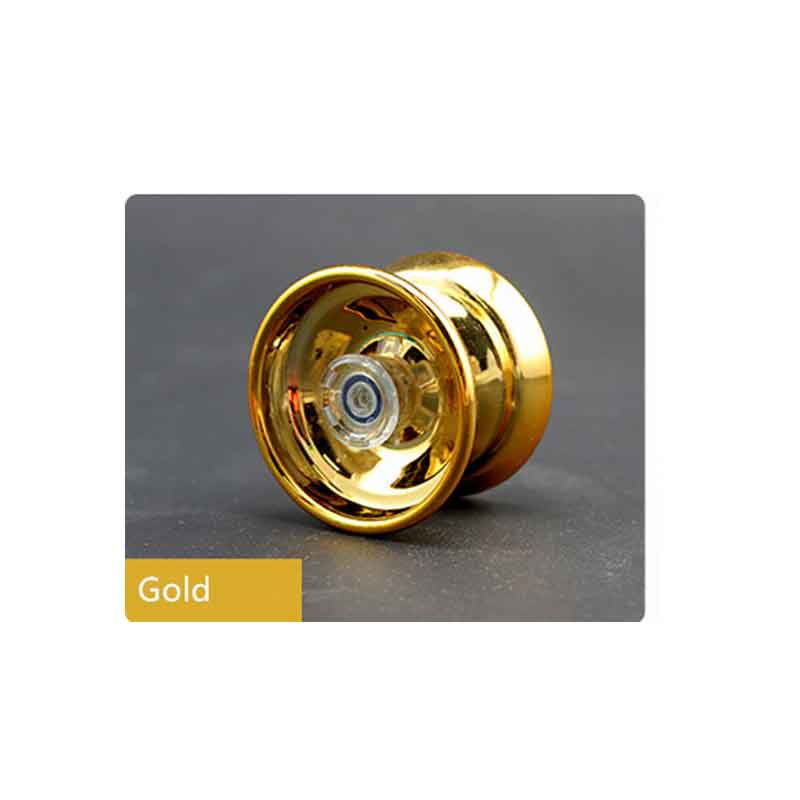 4 Kleuren Magic Yoyo Responsieve High-Speed Aluminium Legering Jojo Cnc Draaibank Met Spinning String Voor Jongens meisjes Kinderen Kids: GOLD