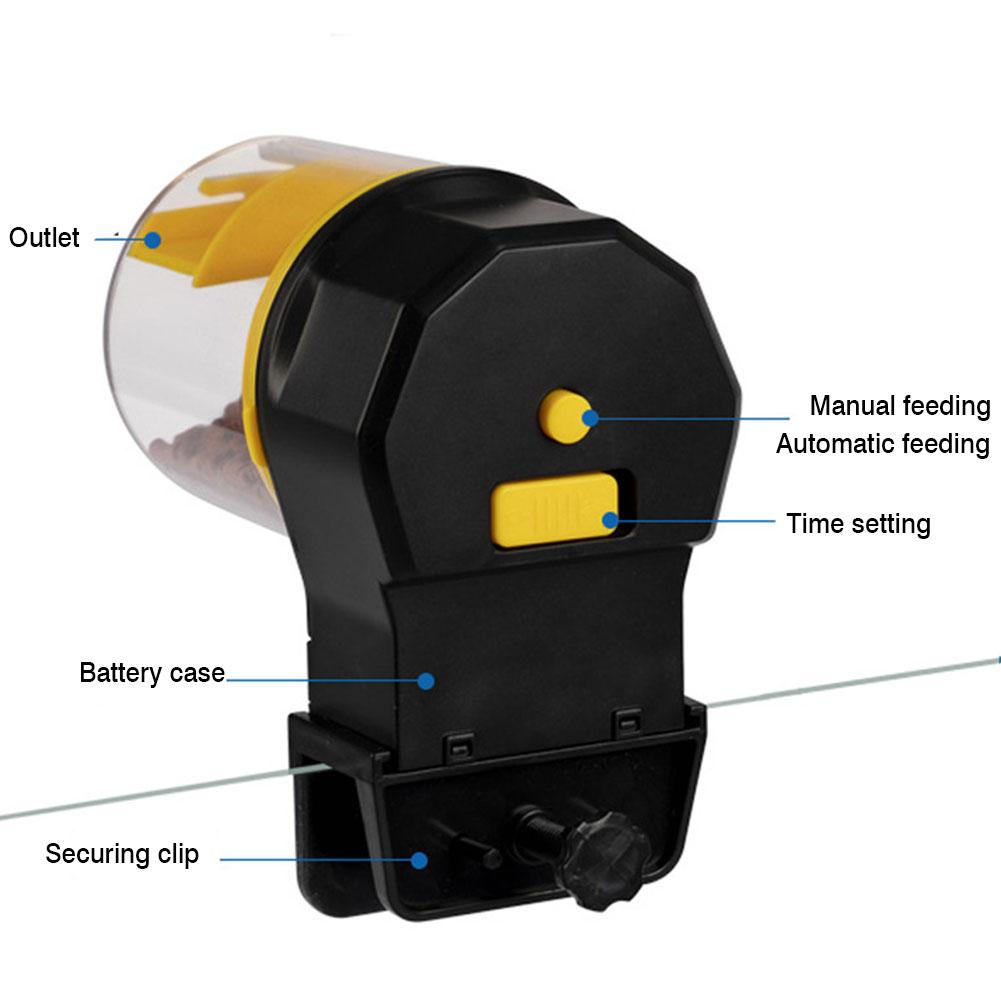 Automatic Fish Feeder Intelligent Electric Aquarium Tank Fish Feeding Food Dispenser Battery Operated Fish Feeder
