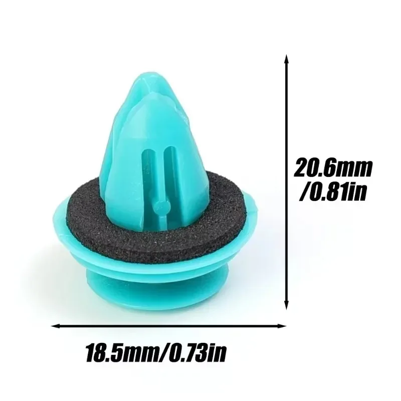 100-20Stck Auto Tür Tafel Clip mit Dichtung Ring Auto Verschluss Niet Stoßstange Clip Halter Auto Innen Halte zubehör