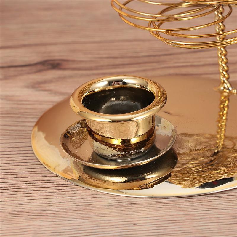 Christmas Candle Stand Pine Tree Shaped Candle Holder Metal Candlestick Christmas Decoration Party Supplies Home Decor