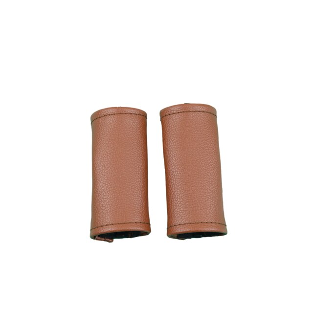 Funda de cuero PU para manillar de cochecito de bebé Cybex Libelle, funda protectora para reposabrazos, accesorios para cochecito: 2pcs brown