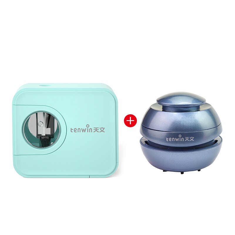 Tenwin Electric Pencil Sharpener Auomatic Sharpener Camera Modeling Multi-function Pencil Sharpener Stationery School Supplies: green with 8054