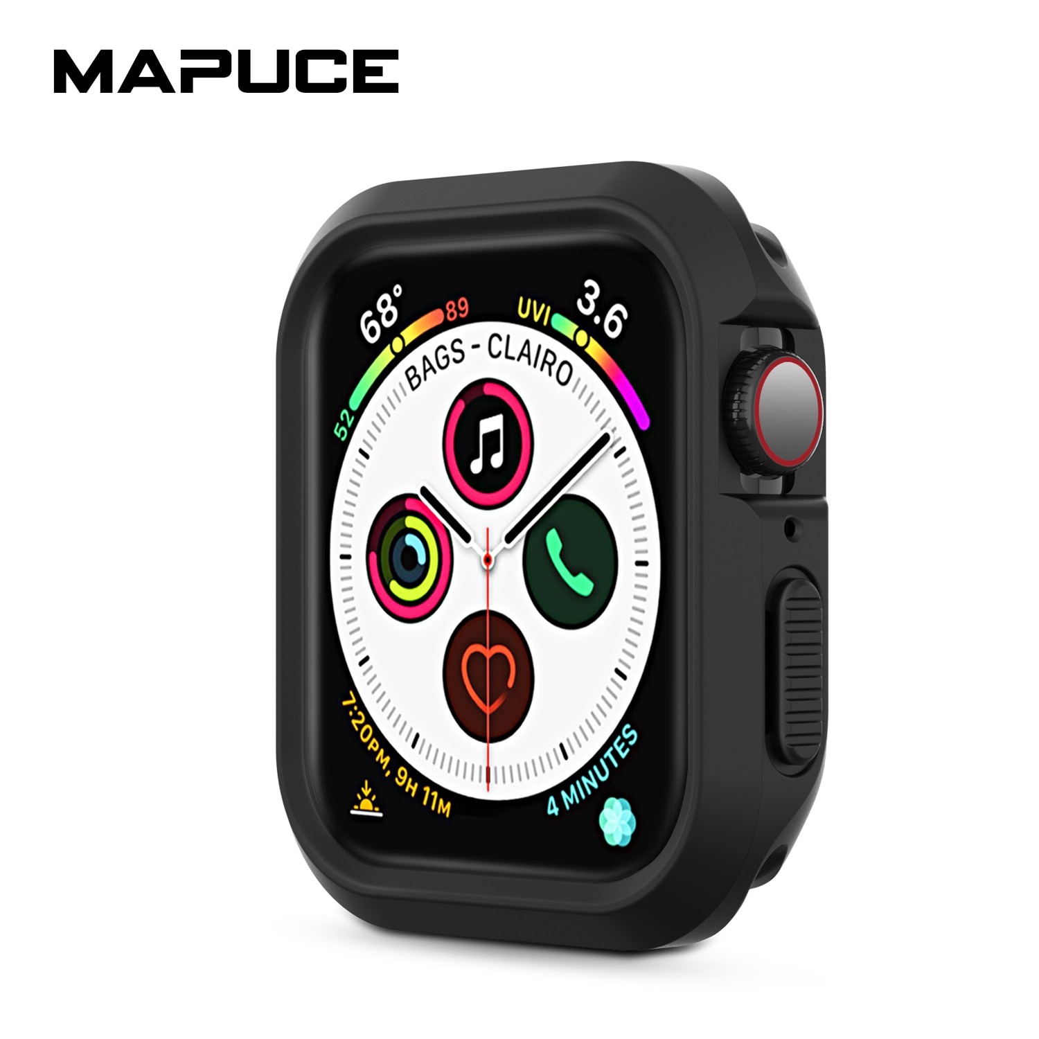 Urcover etui til apple watch 6/ se /5/4/3/2/1 40mm 44mm scratch silikone bløde etuier til iwatch series 42mm 38mm tilbehør