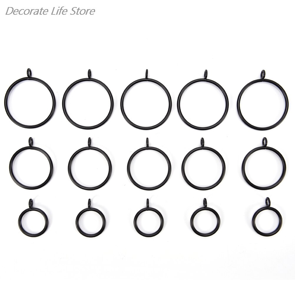 10 stuks metalen gordijnringen, ophangringen voor gordijnen en stangen, douchegordijnringen, woondecoratie, 4 maten