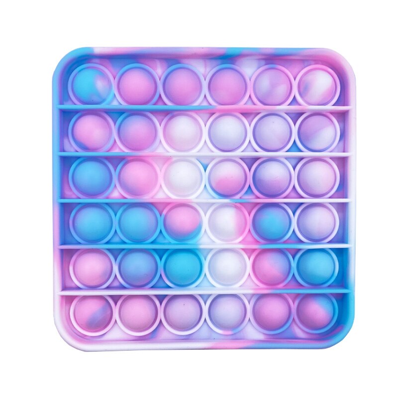Pop It-rompecabezas de burbujas para adultos, juguetes antiestrés, blando y estrujable PopIt, caja antiestrés: 09