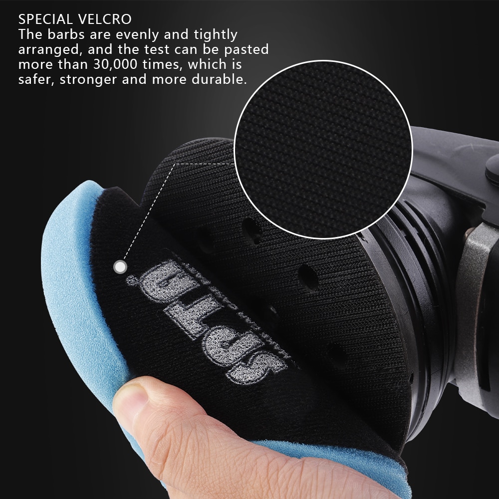 SPTA 5 Inches 125 MM 8-Hole Back-up Sanding Pad 4 Nails Hook and Loop Sander Backing Pad for Electric Makita Orbital Sander