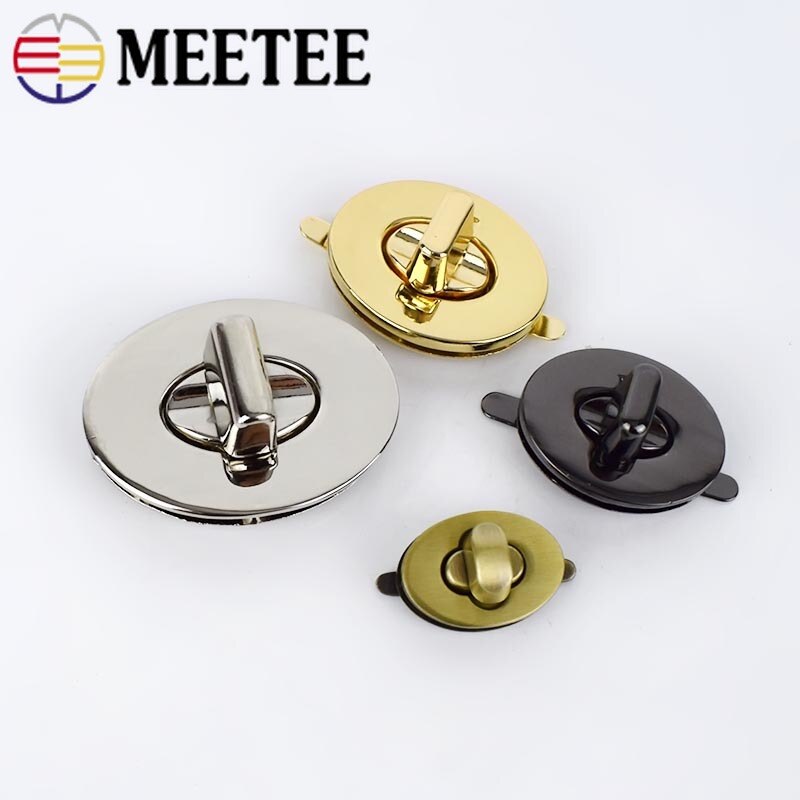 2Sets Twist Locks For Bag Handbag Metal Closure Lock Snaps Purse Clasp Buckles Handmade Bag Accessories DIY Leather Craft