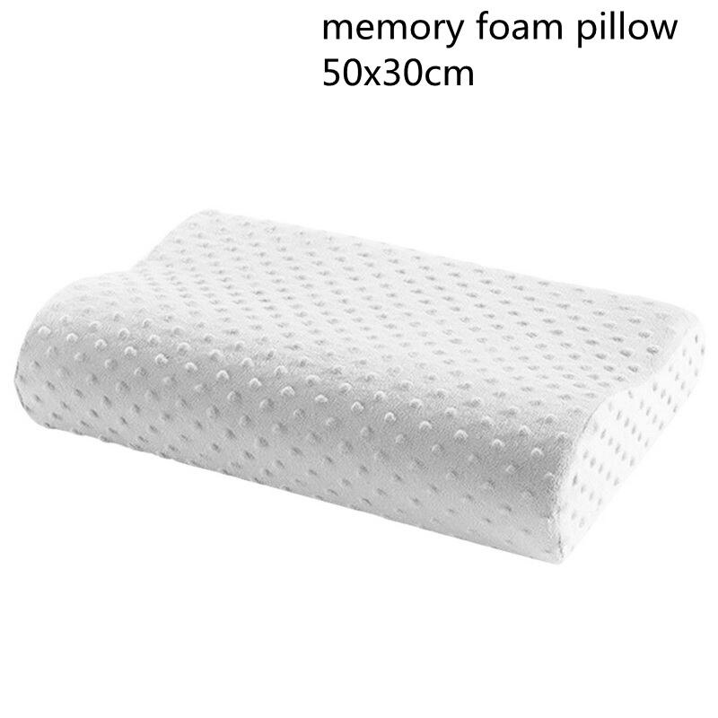 60*38cm memory skum sengetøj pude åndbar massage latex pude langsom rebound sundhed cervikal nakke beskyttelse: Hukommelseskum pude
