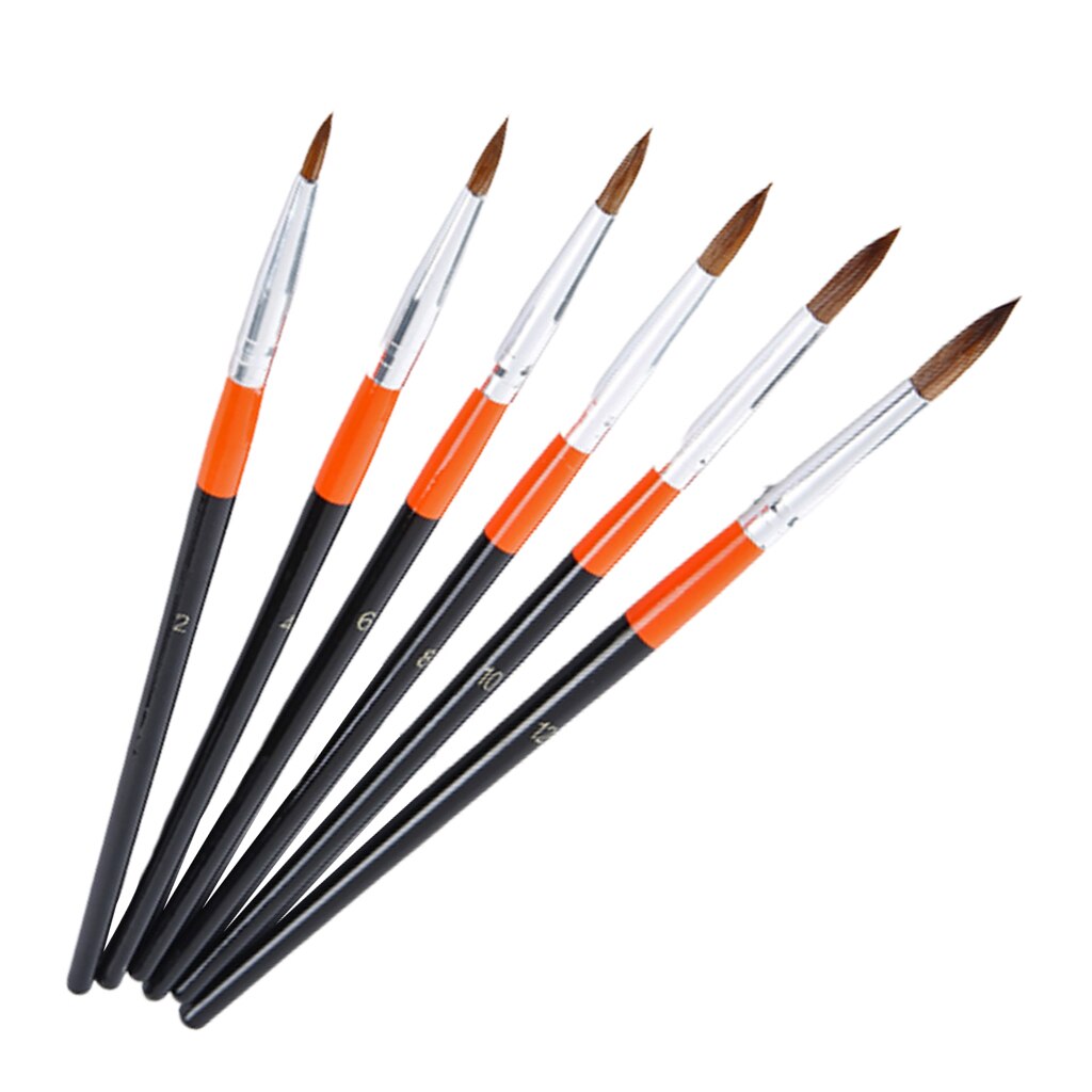 Angle Aritst Pinsel-Set, 6-teilige Winkel-Kunstpinsel für Acryl, Öl