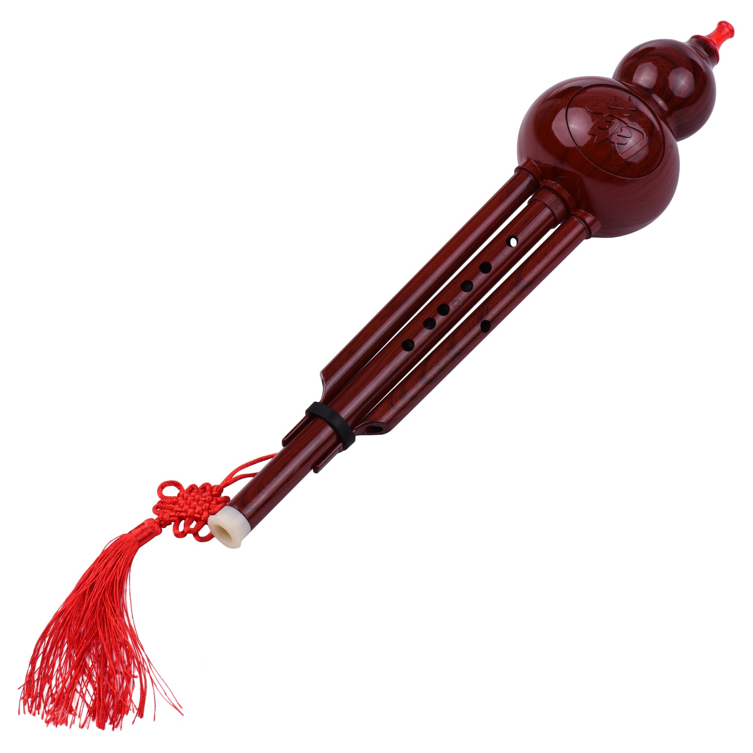 2- tonige c-toets hulusi kalebas cucurbit fluit harspijpen chinees traditioneel instrument met chinese knoop draagtas voor beginners