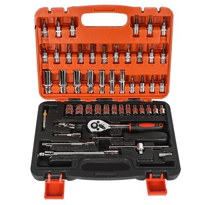 Tungfull Hardware Tool Multi-Function Universal Wrench Adjustable Grip Wrench Set Disassembly Ratchet Wrench Spanner Hand Tools: 53pcs