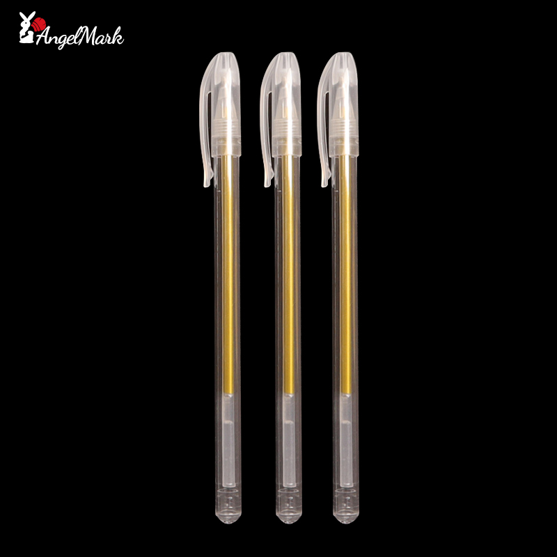 Stylo à encre Gel blanc classique, rouleau de gelée, marqueur pour surbrillance artistique, 3/6/12 pièces, blanc brillant, argent, or, peinture artistique, stylos à dessin: green