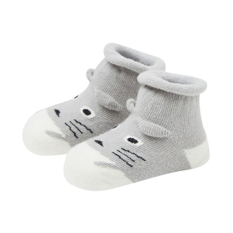 Baby Boys Girls Infant Spring Cotton Cartoon Animal Socks Warm Anti Slip Floor Socks