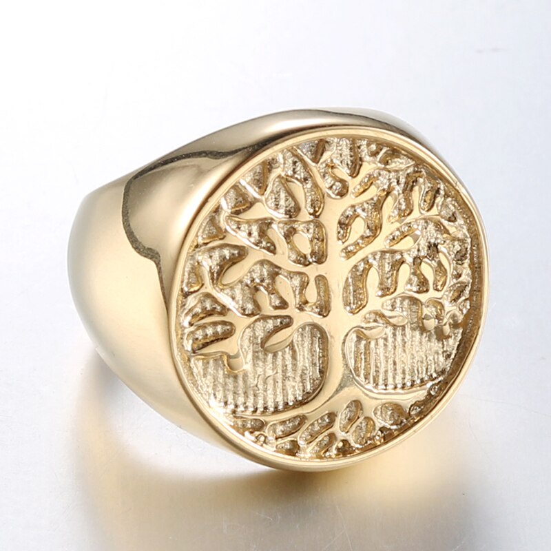JewelryWe Heren Dames Oorstekers 9MM Roestvrij Staal Levensboom Oorknopjes, Roestvrij staal