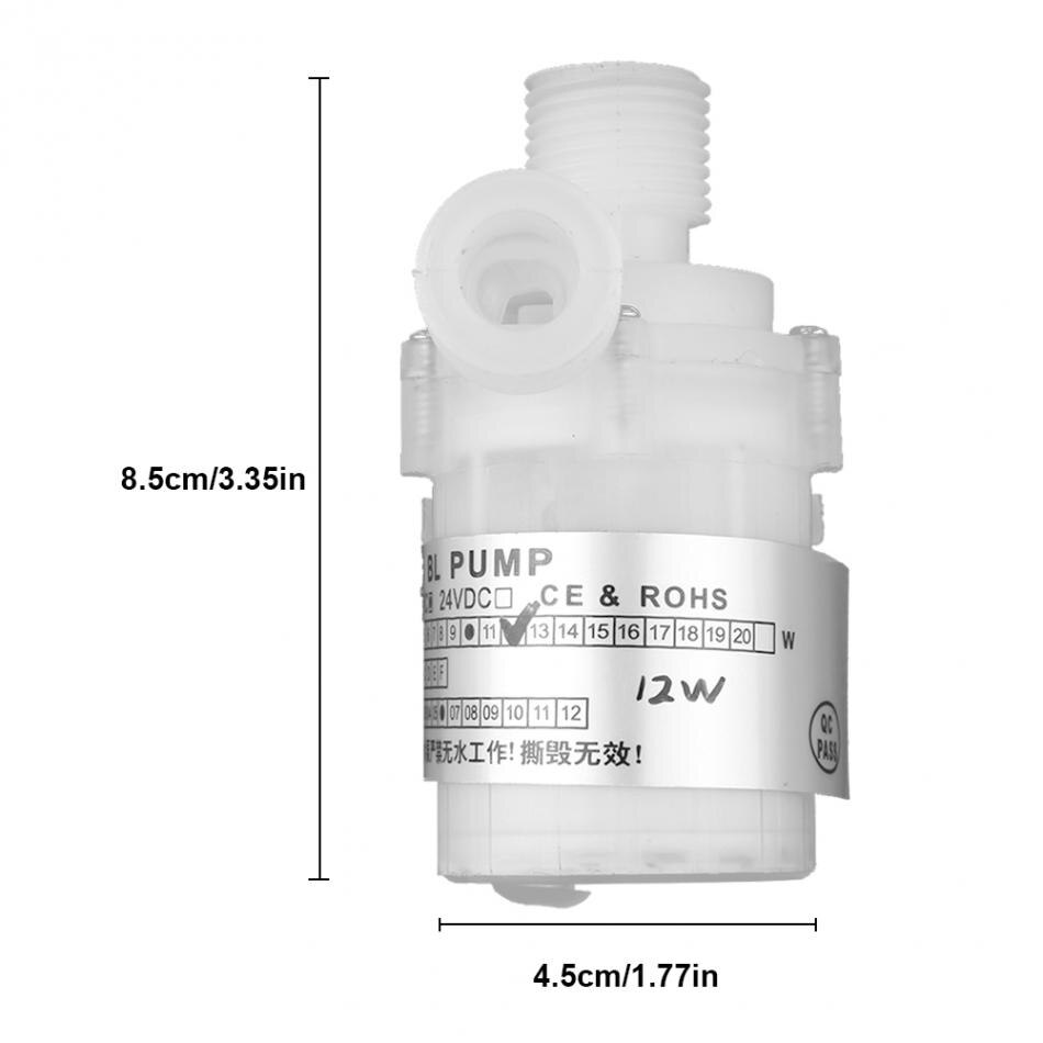 Mini DC 12V 12W Food Grade Brushless Submersible Water Pump 3.5m Lift Head Ultra Quiet DC Water Pump