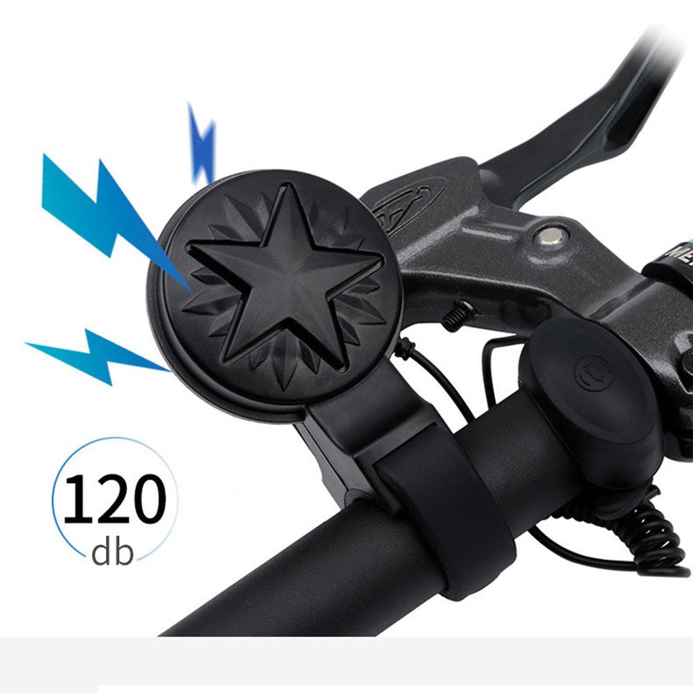 Yfashion-timbre de bicicleta eléctrico MEROCA, timbre de bicicleta bocina recargable vía Usb