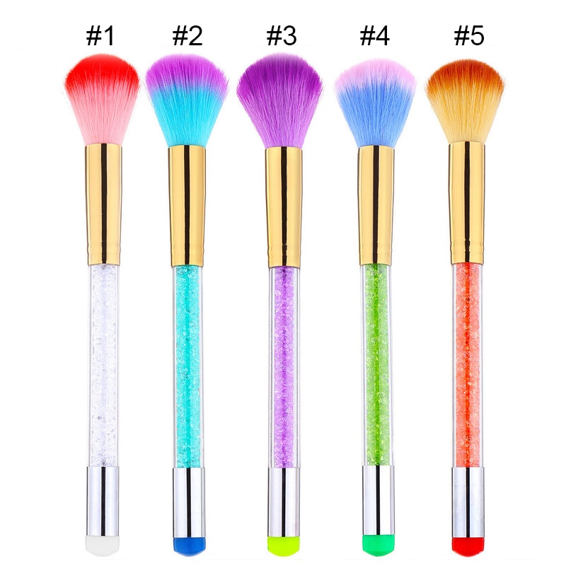 Pict you nagelborstel reinigen verwijder stof poeder nail art pedicure zacht verwijder stof acryl schone borstel voor nagelverzorging