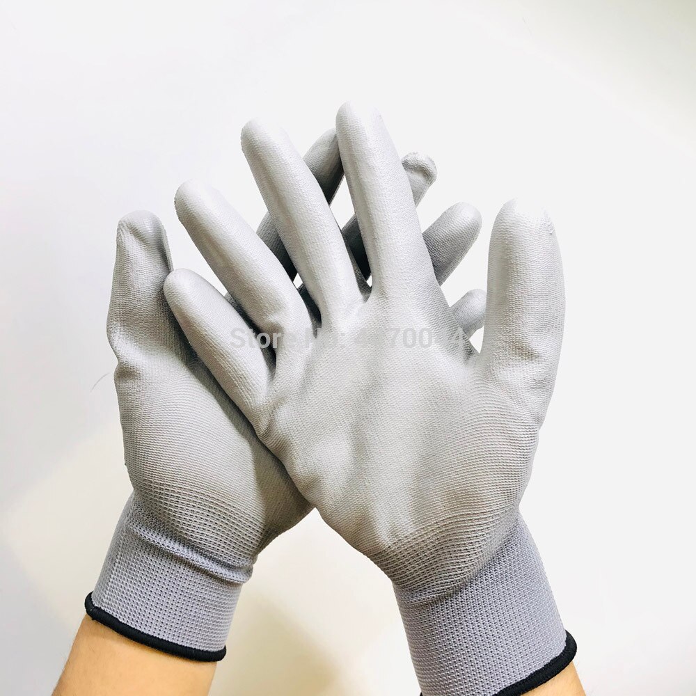 Anti statische Handschuhe ESD Elektronische Arbeits Handschuhe PU Palme Beschichtete Finger für Finger Schutz Handschuhe Telefon Reparatur Werkzeuge