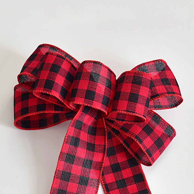 1pc Perfect Handmade Christmas Bow Ribbon Decoration to Beautify Christmas Trees Door