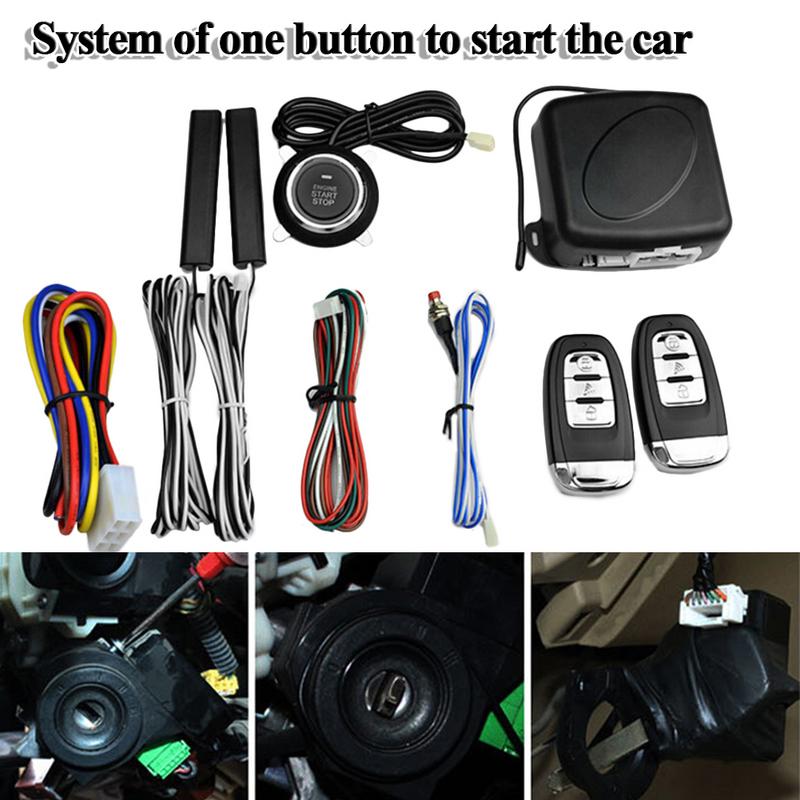 Sistema de precalentamiento de encendido de entrada sin llave para coche, pulsador Universal de 12V, 10 unids/set/juego, Parada Remota, accesorios para coche