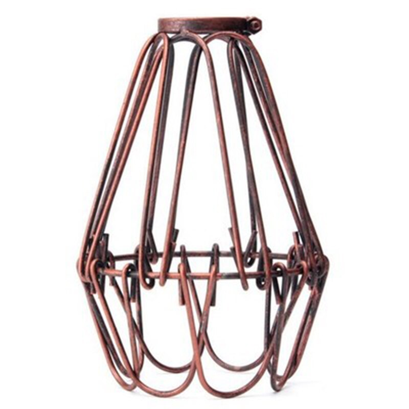 1 styk vintage wire lampe bur gør-det-selv lampeskærm industriel lampe vagt bur lamper skærm klassisk nordisk pære lampe covers skærme