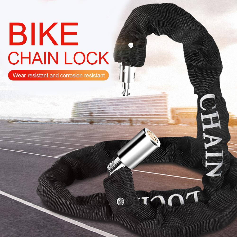 Bike Chain Lock Outdoor Bike Protector Cycling Chain Lock Safe Anti-Theft Bicycle Chain Lock For Motorcycle Lock