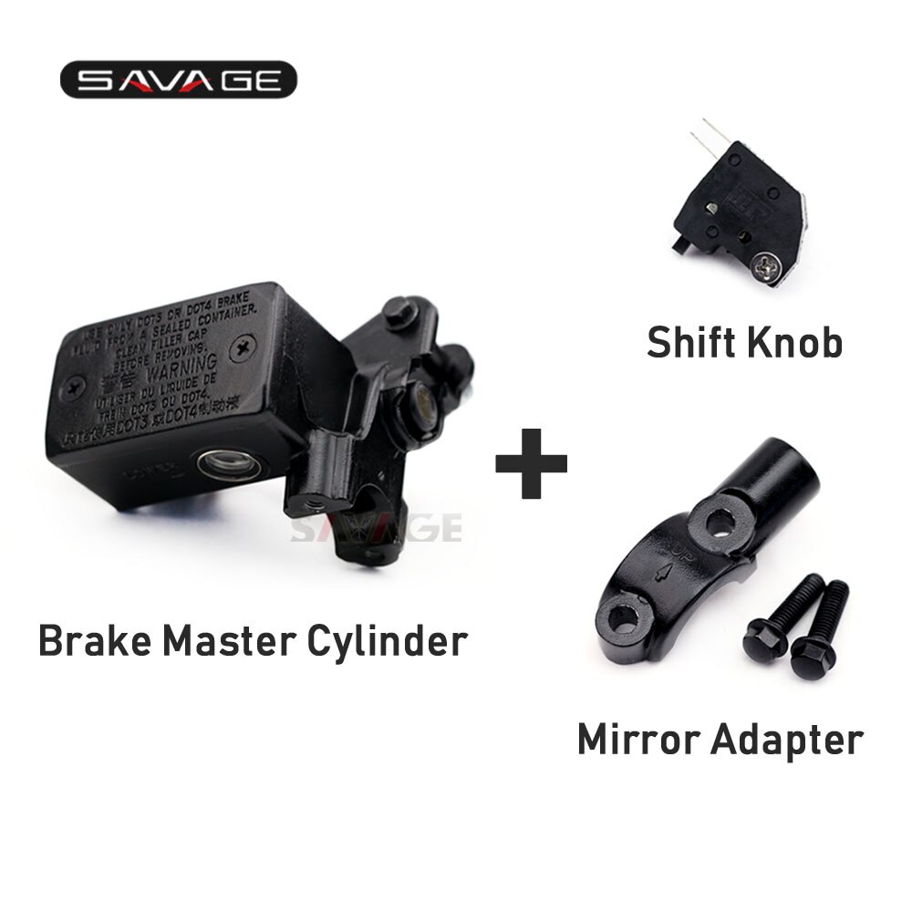 Levier maître-cylindre de frein avant pour SUZUKI GSR 400 600 750 GSXS750 DL 650/1000 v-strom, accessoires de moto, adaptateur de miroir: A