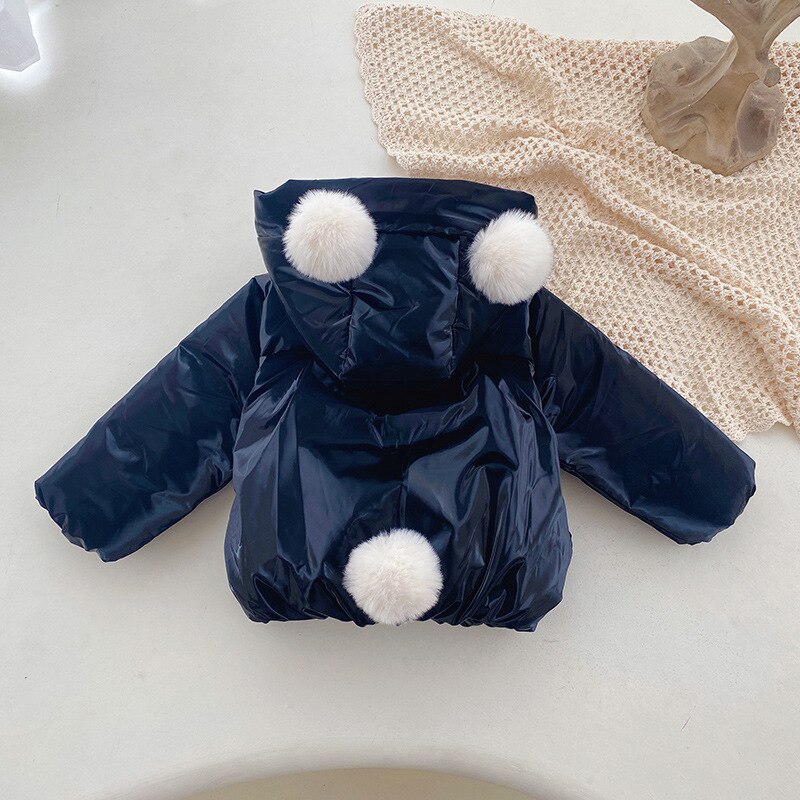 2020 crianças inverno quente do bebê meninas meninos casacos crianças bolas com capuz engrossar veludo parkas casaco outwear casaco s11720