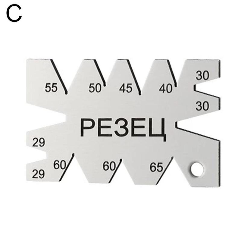 Machining Threads Screw Cutting Gauge Steel Angle Arc Model Angles Measure Tool Measuring Gauging Tools Gauges: C