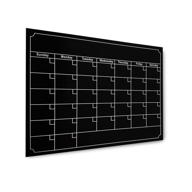 Magnetische Kalender Magnetische Lästige Pflicht Diagramm Kühlschrank Kalender Monatliche Wöchentlich Täglich Planer für Kinder Erwachsene Organizer: Black
