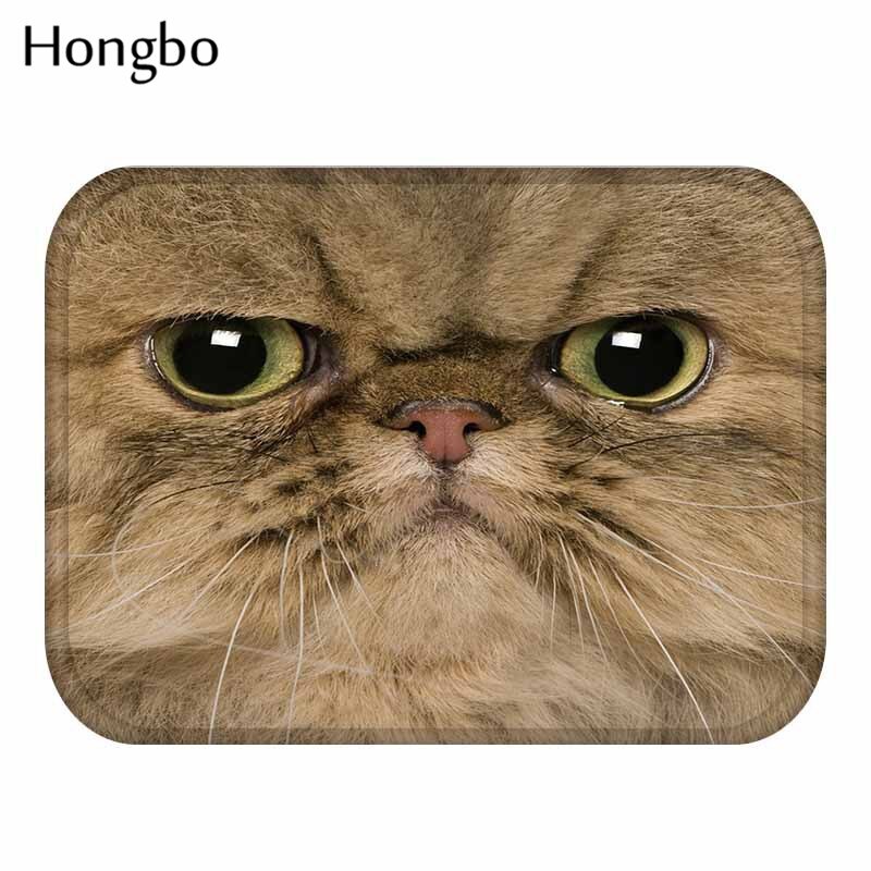 Hongbo-tapis de sol en tigre, motif chien, hibou et chat, antidérapant, pour porte, paillasson extérieur, cuisine, salon: 3
