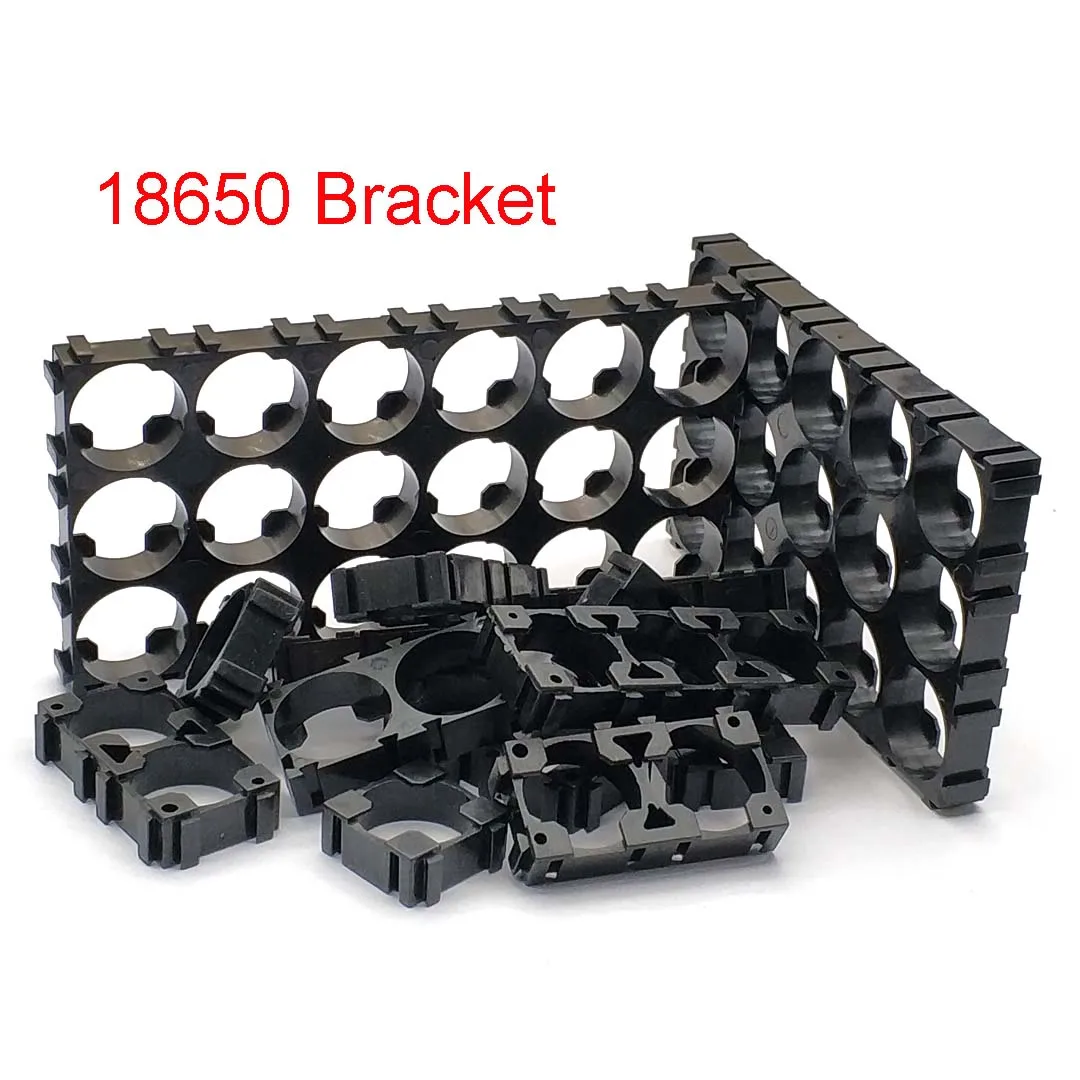 18650 Batterijhouder Veiligheid Anti-vibratie Houder Beugel Li-ion Mobiele houder Cilindrische plastic behuizing Diameter 18,5 mm