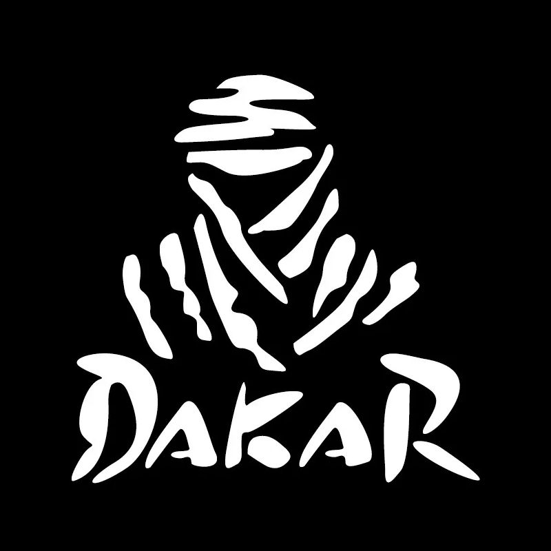 Auto Motorrad Aufkleber dakar Rallye Spiel Auto Körper Stoßstange Fenster Motorrad Laptop Wände Auto Körper Aufkleber Auto stimmen Zubehör: Weiß