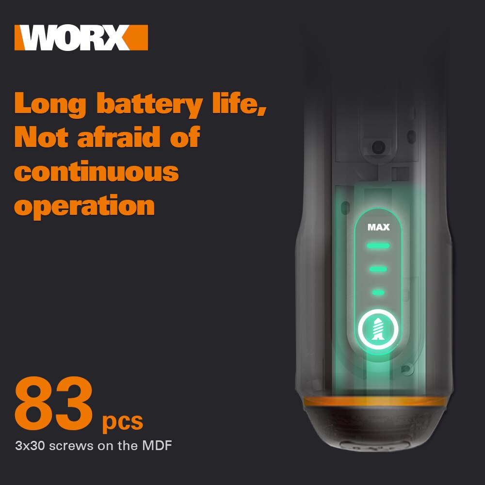 Xiaomi – Mini tournevis électrique Worx 4V, WX240, intelligent, sans fil, poignée Rechargeable USB, 26 bits, perceuse