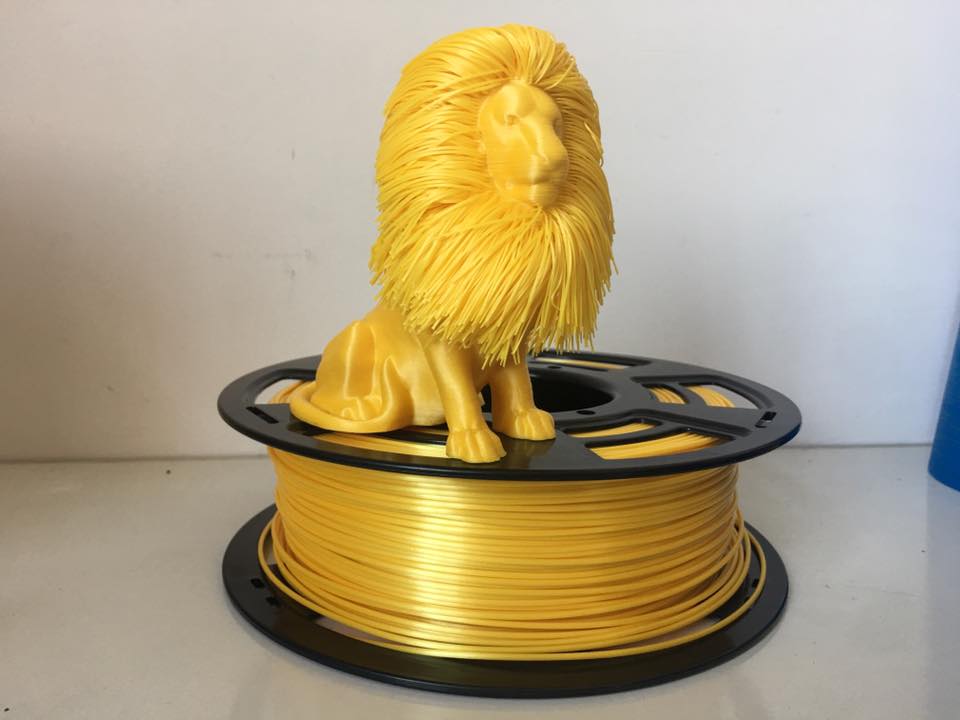 Avec lustre métallique PLA imprimante 3D PLA1.75mm 1 kg (2.2lb) filaments métalliques