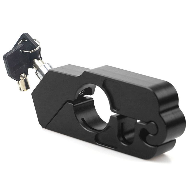 Aluminum Alloy Bike Lock Bicycle Handlebar Lock Motorcycle Anti-Theft Lock Safety Theft Protection Locks MTB Bike Accessories: Black