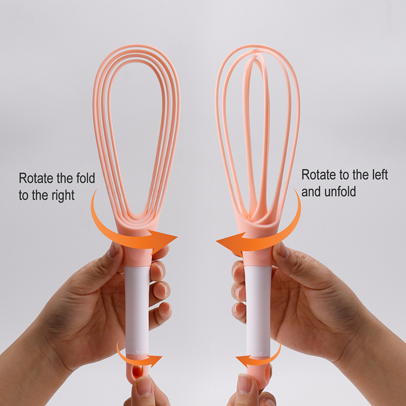 1 stuk 2-in-1 twist garde, opvouwbare ballongarde Plastic eierklopper voor koken en bakken - keukengereedschap