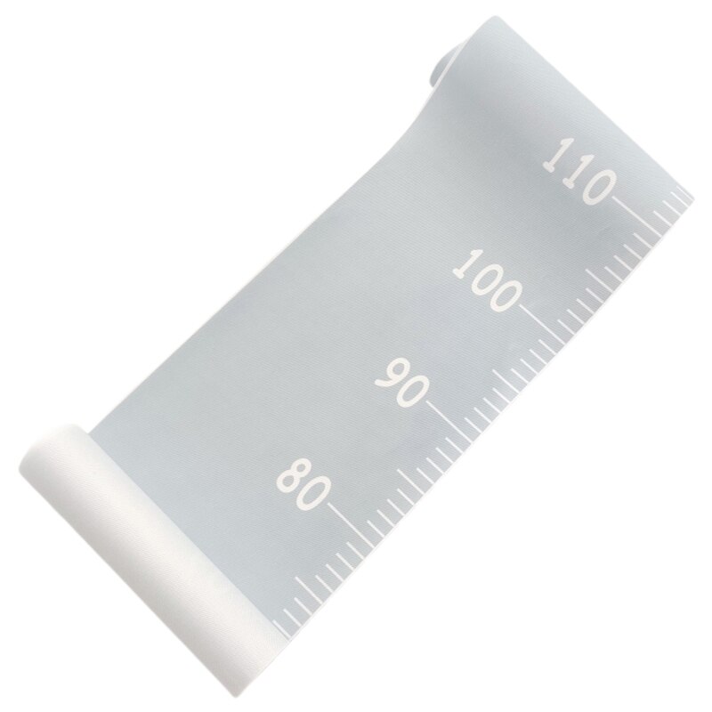 Baby Child Height Ruler Kids Growth Size Chart Height Chart Measure Ruler Wall Sticker For Kids Room 200*20cm: Blue