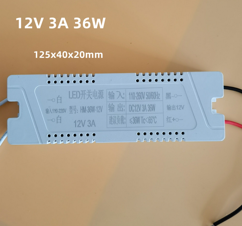 Coventry_Lights 12V DC Constant Current LED Driver – 3W To 60W, IP40 Indoor Transformer For LED Lights, 3 Year Warranty