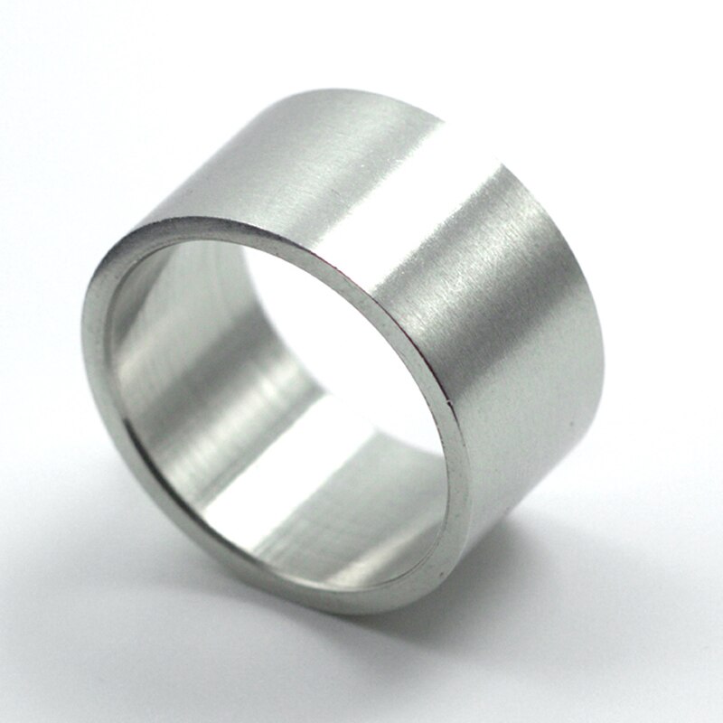 Wide 12mm 316L Rvs Ring Trouwringen Voor Vrouwen Fijne Sieraden Titanium Punk Ringen
