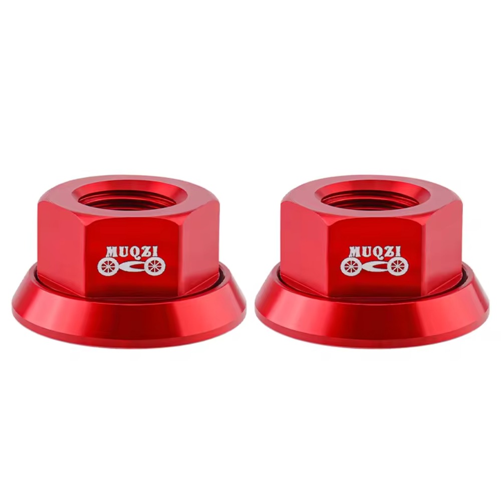 2 pçs cnc 3/8 porca do cubo da bicicleta m10 parafuso do eixo traseiro de alta resistência liga alumínio anodização acessórios da bicicleta mtb: Azul