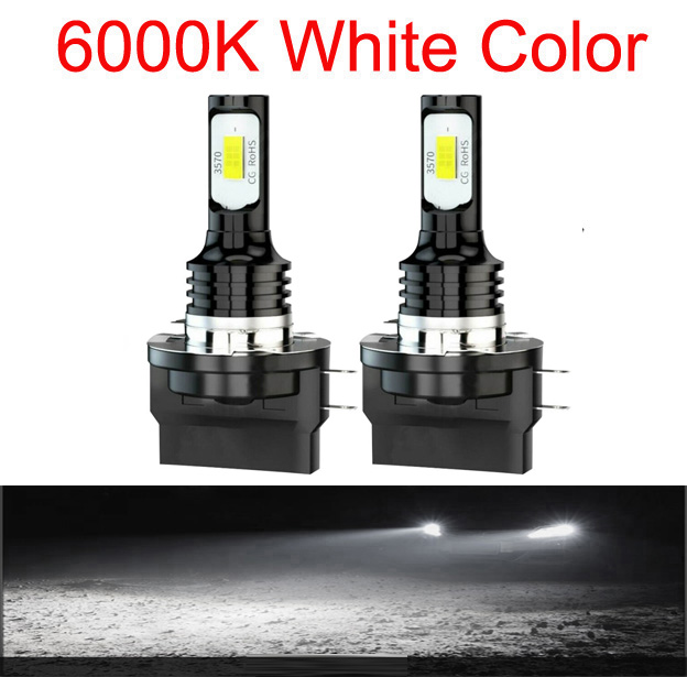 2 Stücke 20000LM 100 W 6500 K 3000 K 12000 K H15 H11B LED-scheinwerfer CSP Chip Auto Nebelscheinwerferlampen 12 V 24 V: Rosa